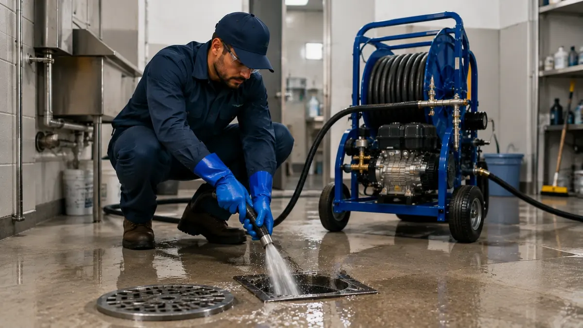 Floor Drain Hydro Jet Cleaning in Hacienda Heights