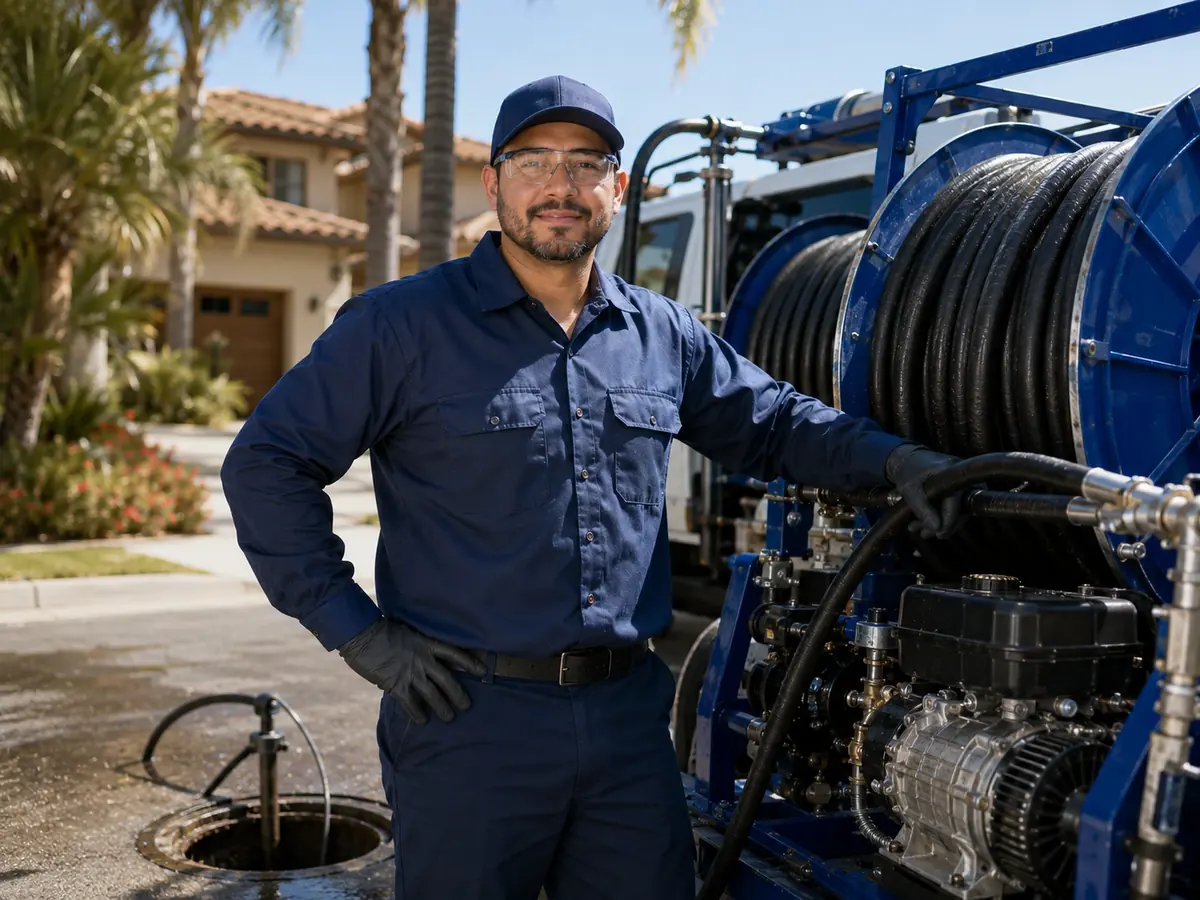 Hydro jet sewer cleaning in Hacienda Heights