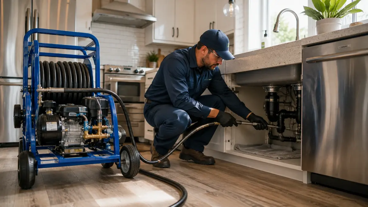 Kitchen Drain Hydro Jetting in Hacienda Heights