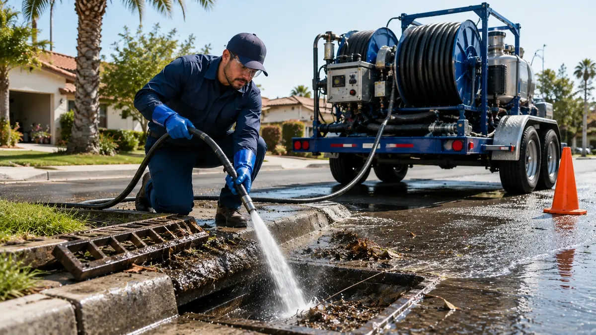 Storm Drain Hydro Jet Cleaning in Hacienda Heights